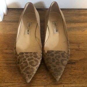 Jimmy Choo leopard print flats
